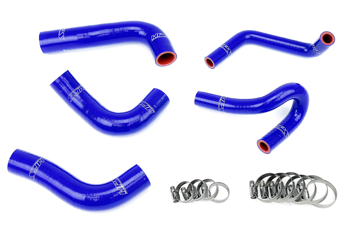 HPS Performance 57-1412-BLUE Silicone Radiator/Heater Coolant Hose Kit 94-97 Mazda Miata 1.8L