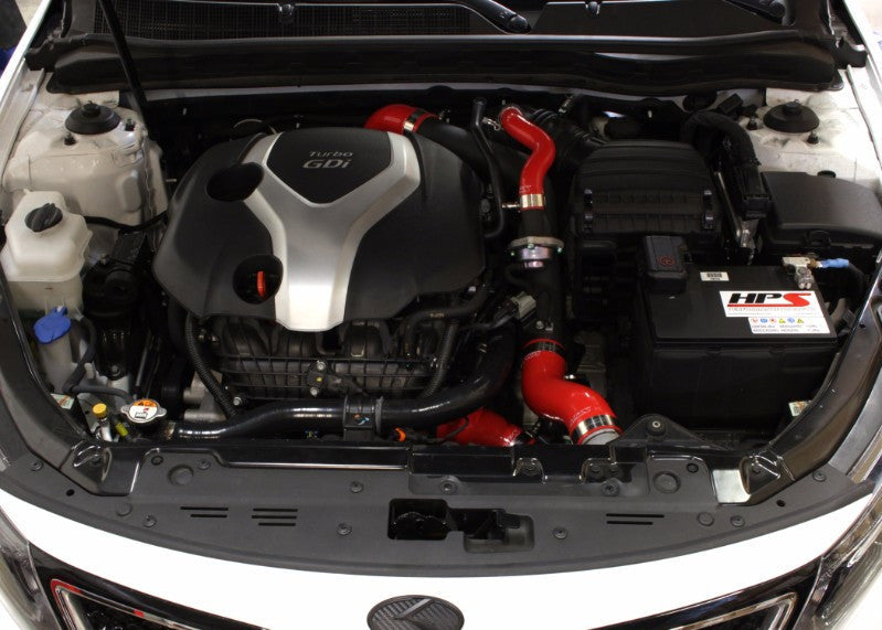 HPS Performance installation Silicone Intercooler Hose Kit For 11-15 Kia Optima 2.0T / 11-14 Hyundai Sonata 2.0T Turbo