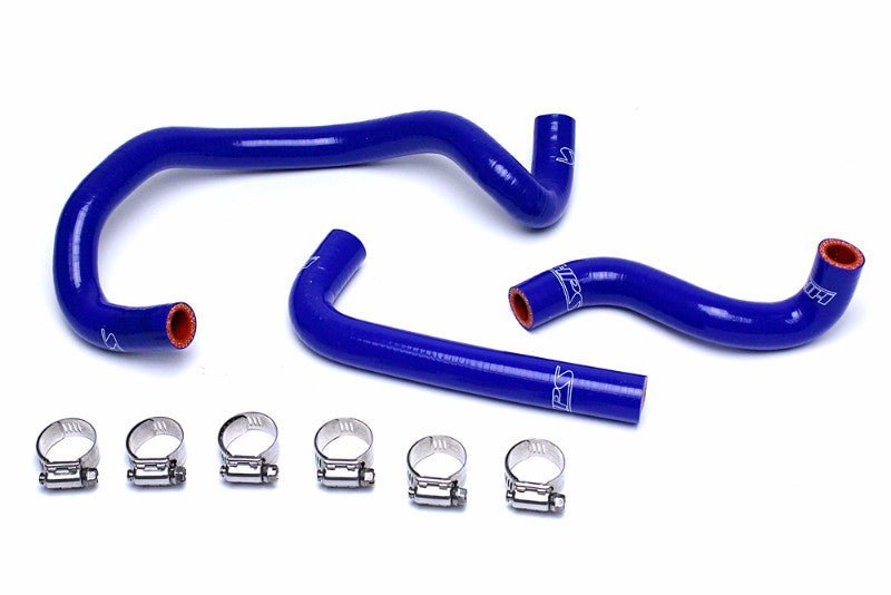 HPS Performance 57-1422-BLUE Silicone Heater Coolant Hose Kit For 86-92 Mazda RX-7 FC3S Turbo LHD