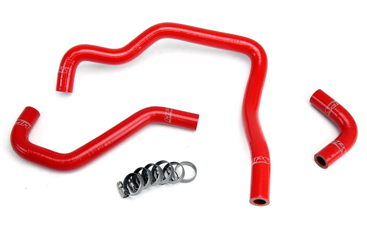 HPS Performance 57-1430-RED Silicone Heater Coolant Hose Kit For 89-95 Toyota 4Runner / Pickup 22RE EFI