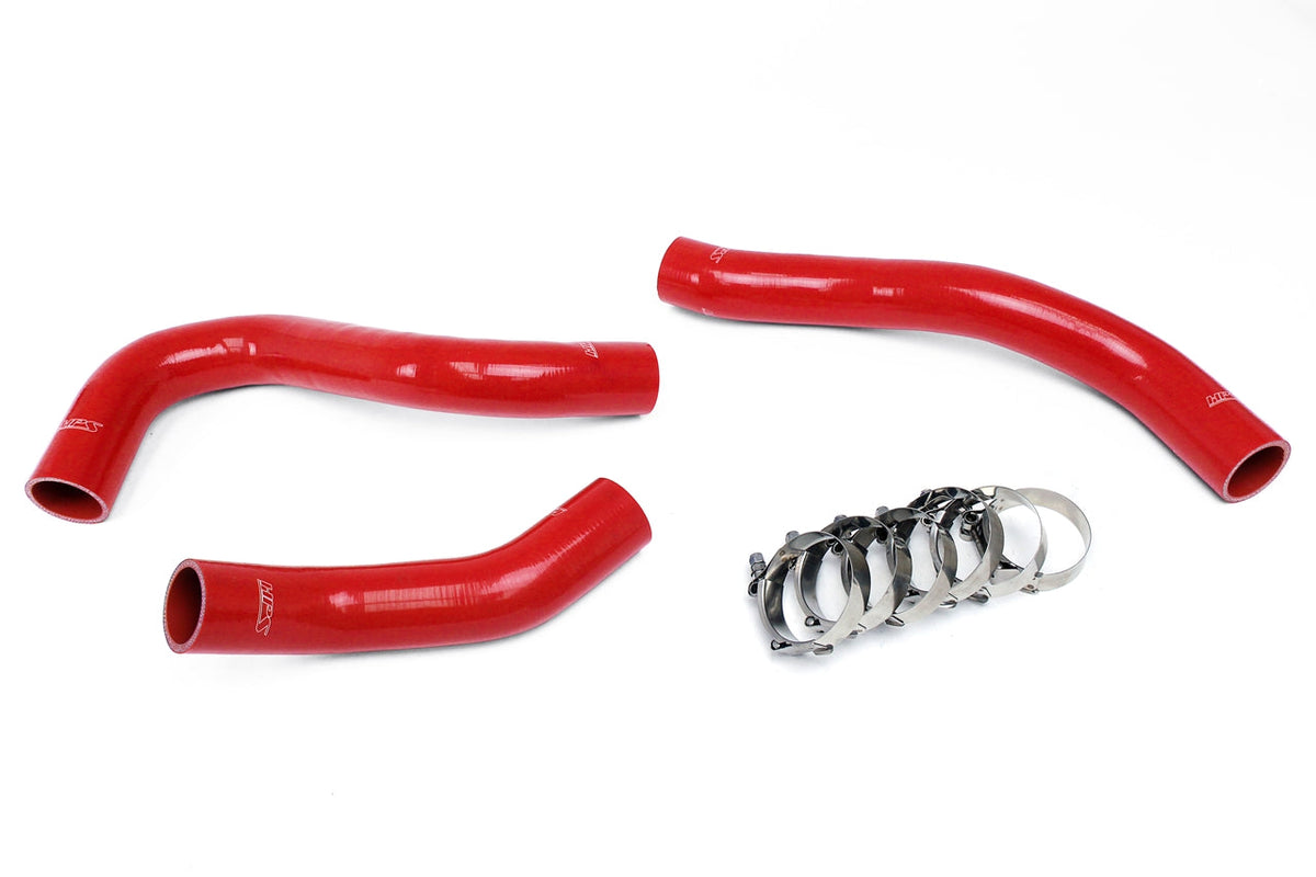 HPS Performance 57-1457-RED Silicone Radiator Coolant Hose Kit For 08-10 Ford F-Series Super Duty Pickup 6.4L Diesel
