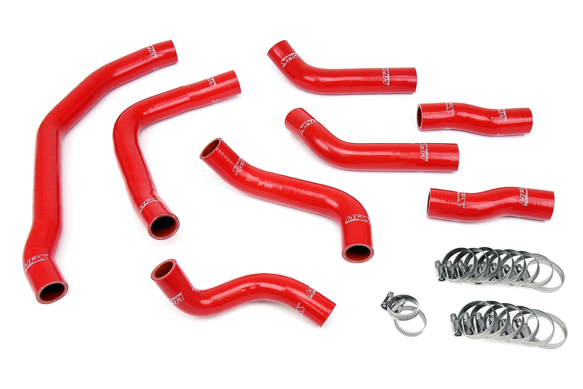 HPS Performance 57-1501-RED Silicone Radiator Coolant Hose 8PC Kit For 90-99 Toyota MR2 3SGTE Turbo