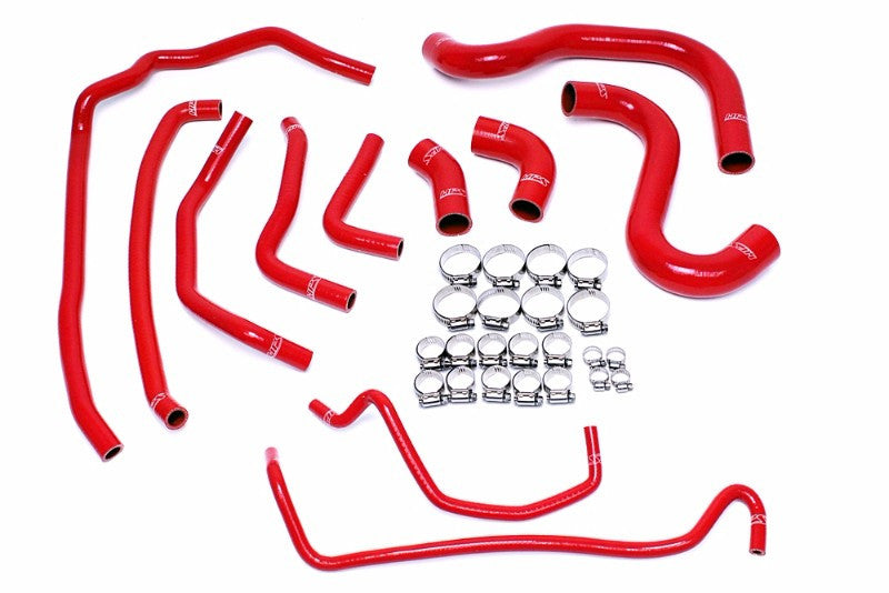 HPS Performance 57-1502-RED Silicone Radiator/Heater Coolant Hose Kit For 15-16 Ford Mustang GT 5.0L V8
