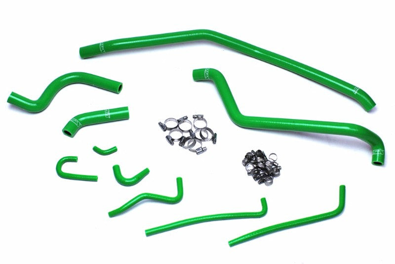 HPS Performance 57-1504-GRN Silicone Radiator Coolant Hose Kit For 04-09 Kawasaki KFX700