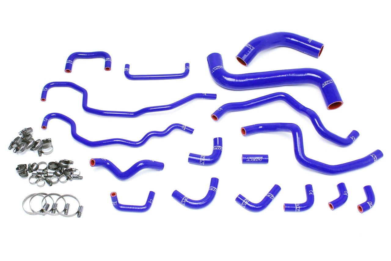 HPS Performance 57-1516-BLUE Silicone Radiator/Heater Coolant Hose Kit For 15-21 Subaru WRX STI 2.5L Turbo VA
