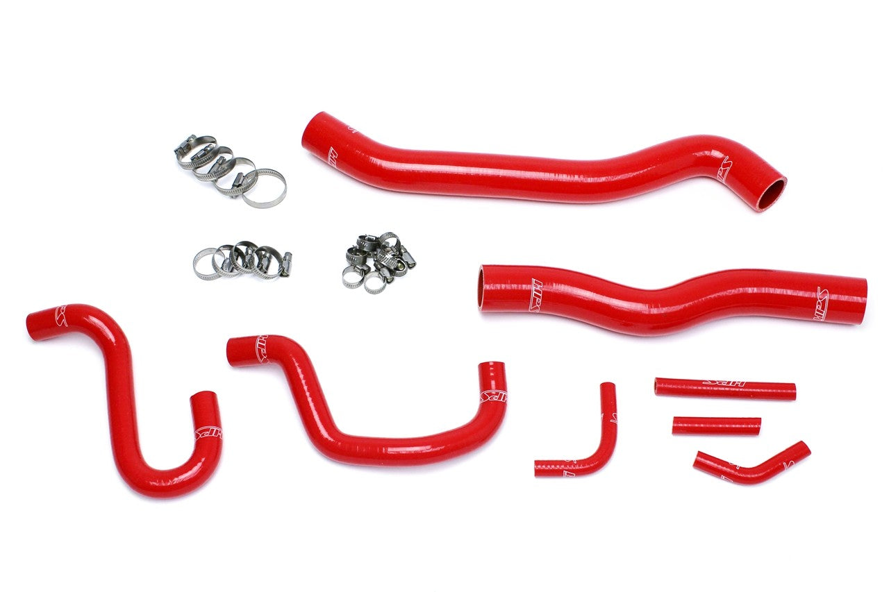 HPS Performance 57-1518-RED Silicone Radiator/Heater Coolant Hose Kit For 13-16 Hyundai Genesis Coupe 3.8L V6 LHD