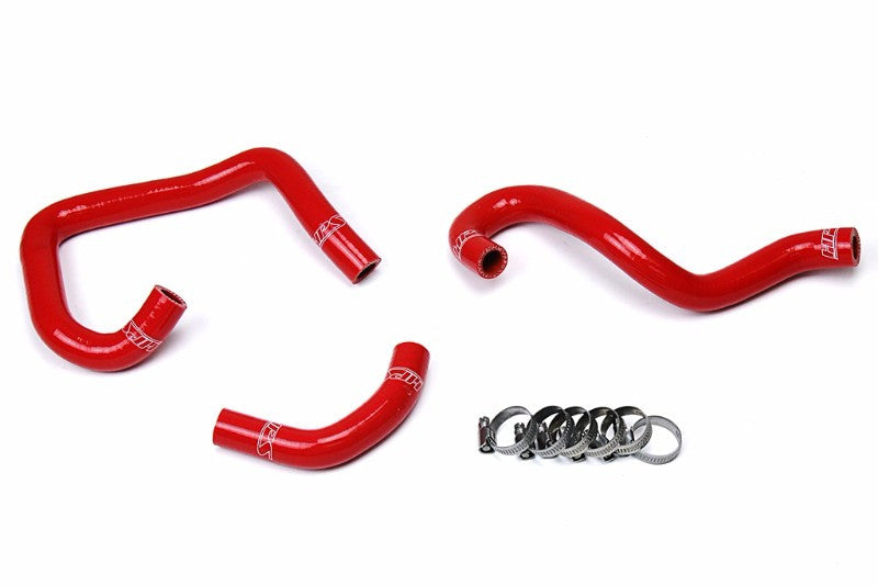 HPS Performance 57-1521-RED Silicone Heater Coolant Hose Kit For 93-98 Toyota Supra MK4 Turbo LHD