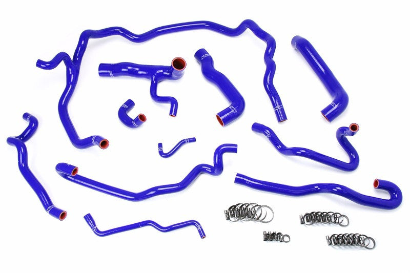 HPS Performance 57-1552-BLUE Silicone Radiator/Heater Coolant Hose Kit For 04-05 BMW 530i E60 LHD