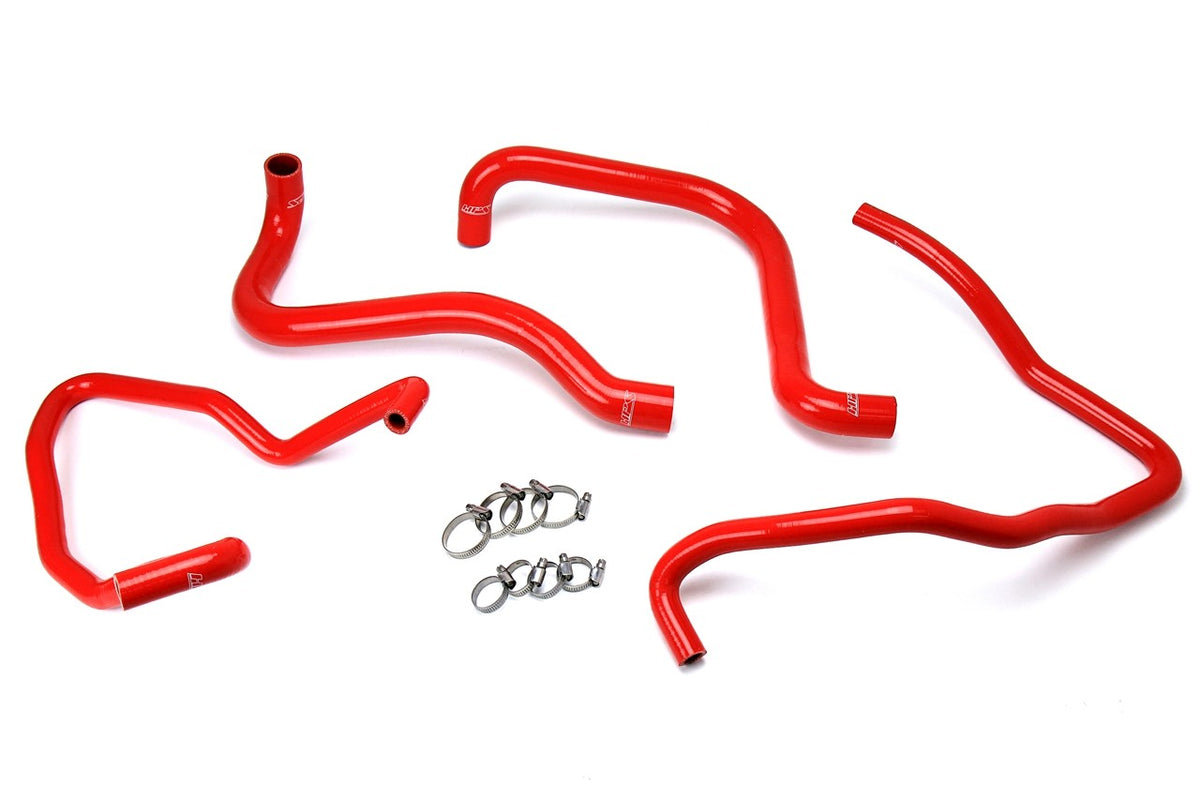 HPS Performance 57-1589-RED Silicone Radiator/Heater Coolant Hose Kit For 03-06 Jeep Wrangler TJ SE 2.4L LHD