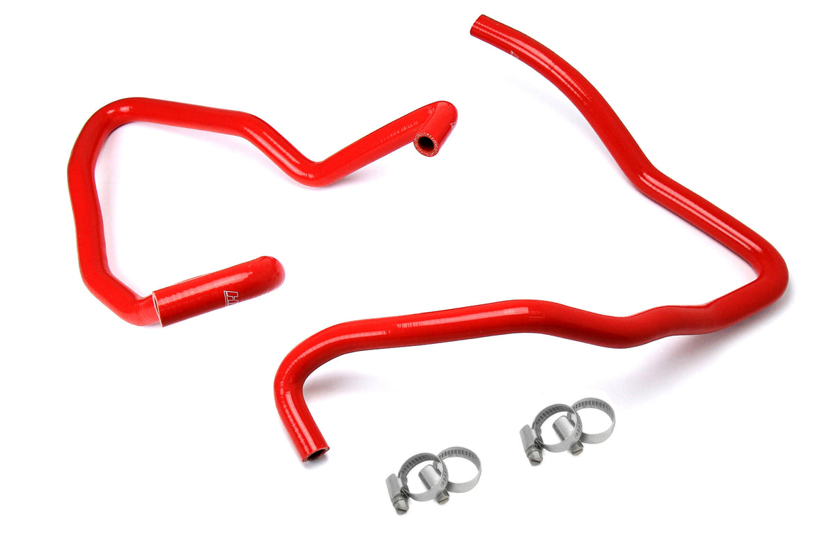 HPS Performance 57-1589H-RED Silicone Heater Coolant Hose Kit For 03-06 Jeep Wrangler TJ SE 2.4L LHD