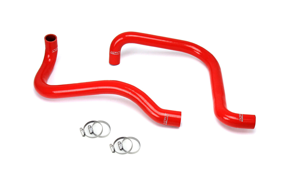 HPS Performance 57-1589R-RED Silicone Radiator Coolant Hose Kit For 03-06 Jeep Wrangler TJ SE 2.4L LHD