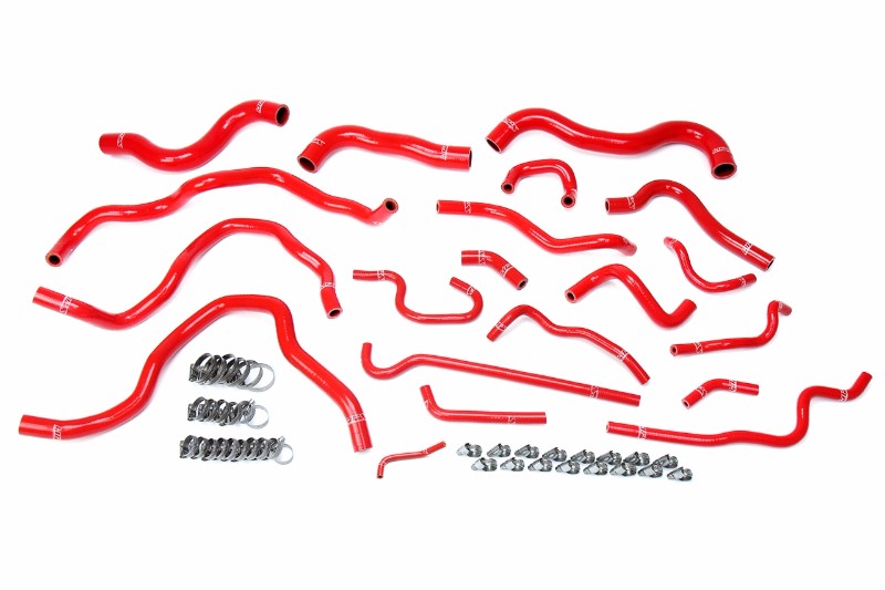 HPS Performance 57-1607-RED Silicone Radiator & Heater Hose Kit for Honda 16-20 Honda Civic 2.0L Non Turbo