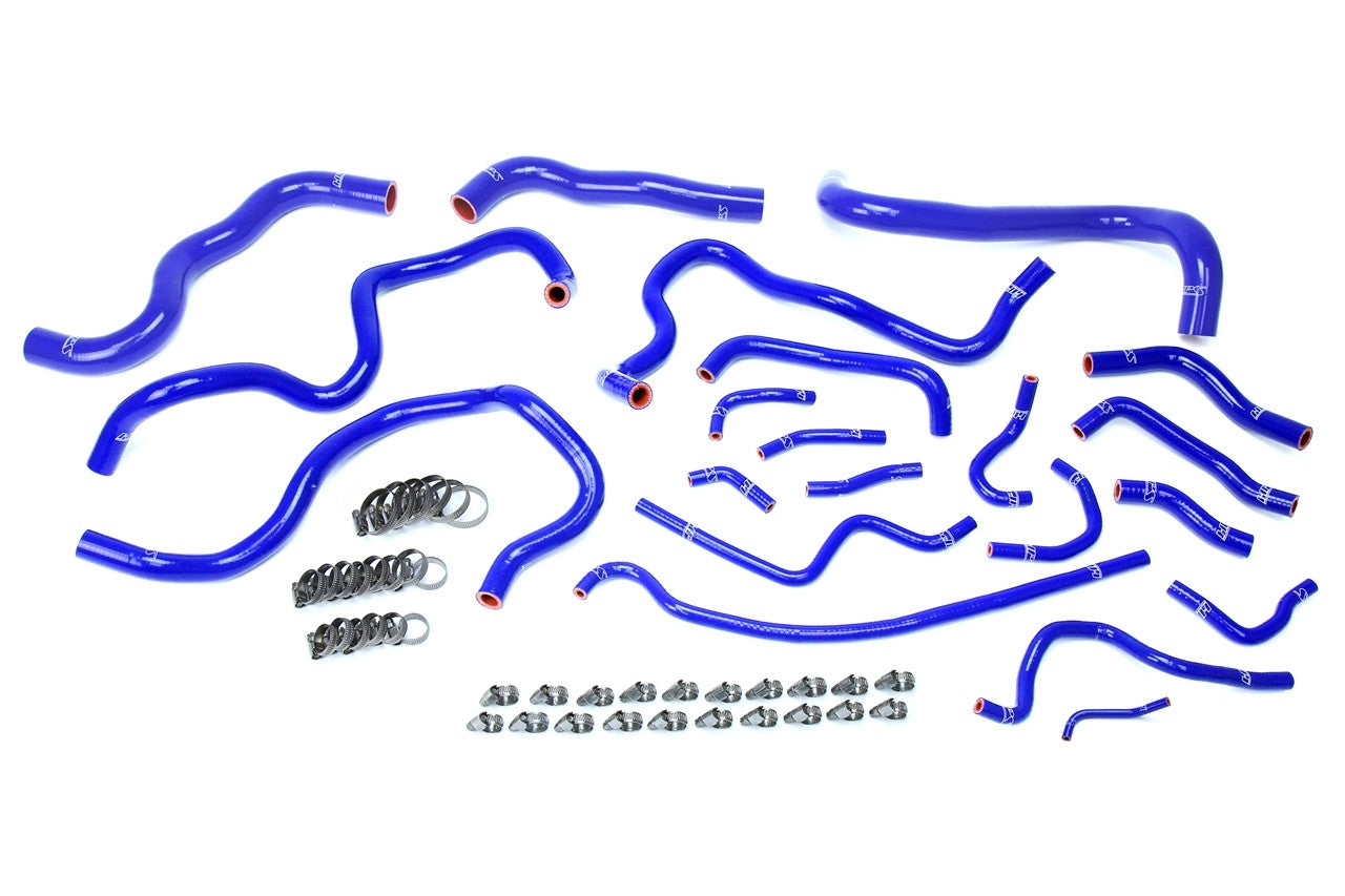 HPS Performance 57-1608-BLUE Silicone Radiator & Heater Hose Kit For 16-20 Honda Civic 1.5L Turbo