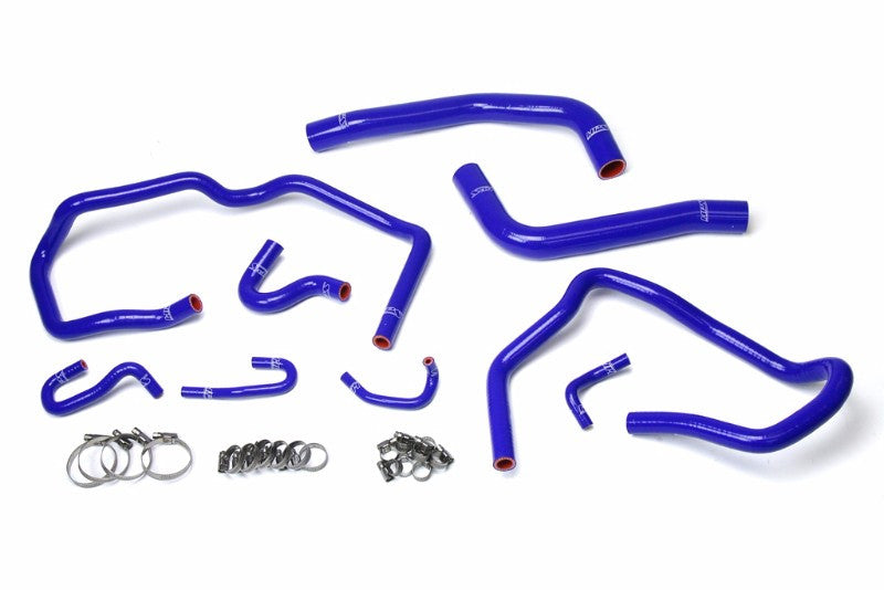 HPS Performance 57-1611-BLUE Silicone Radiator/Heater Coolant Hose Kit For Toyota 10-14 FJ Cruiser 4.0L V6
