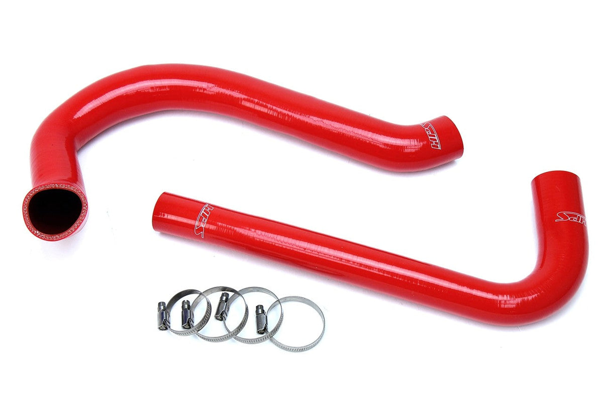 HPS Performance 57-1627-RED Silicone Radiator Coolant Hose Kit For 87-95 Jeep Wrangler YJ 2.5L