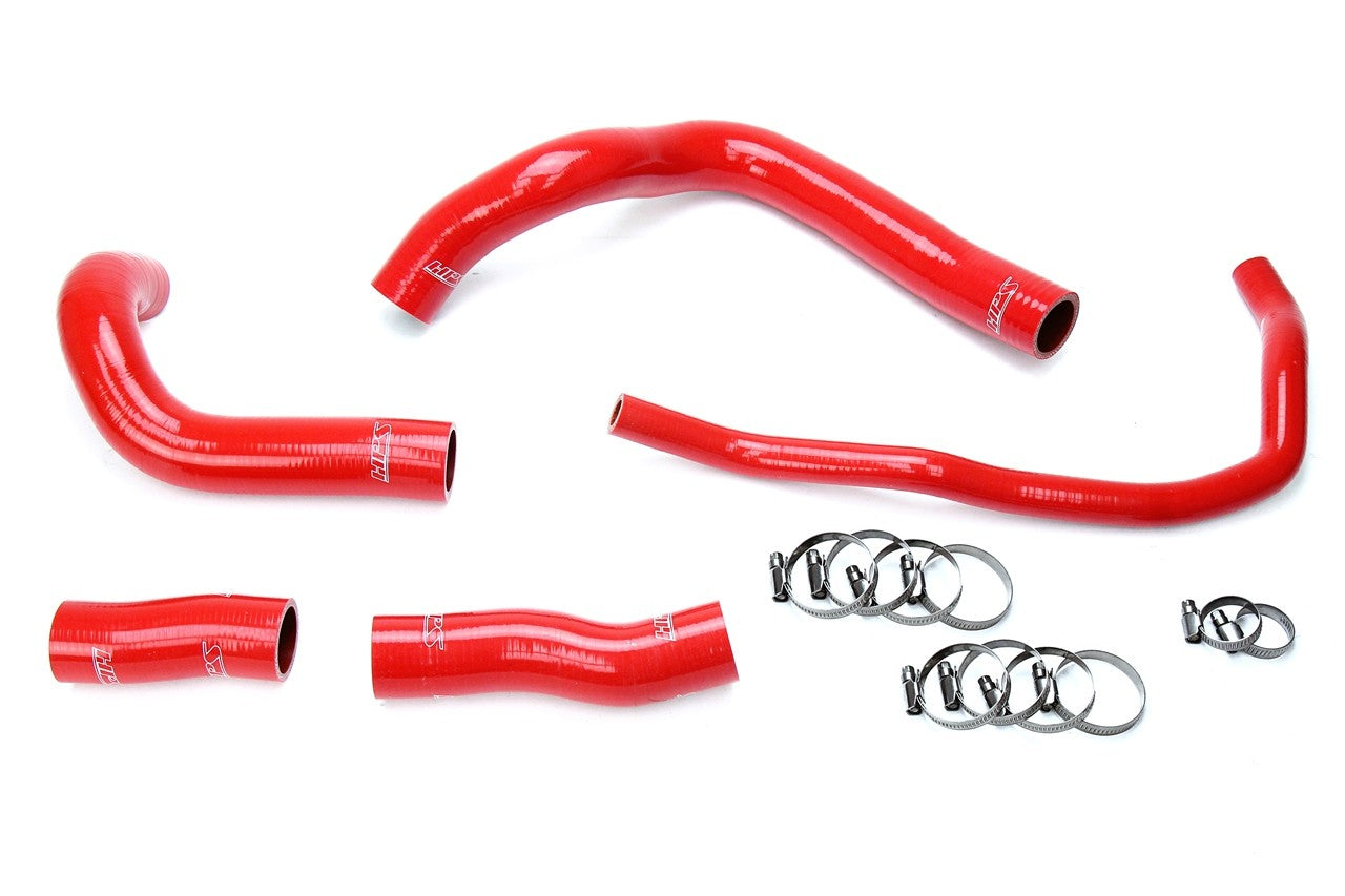 HPS Performance 57-1633-RED Silicone Radiator Coolant Hose Kit For 16-17 Lexus GS200t RC200t 2.0L Turbo