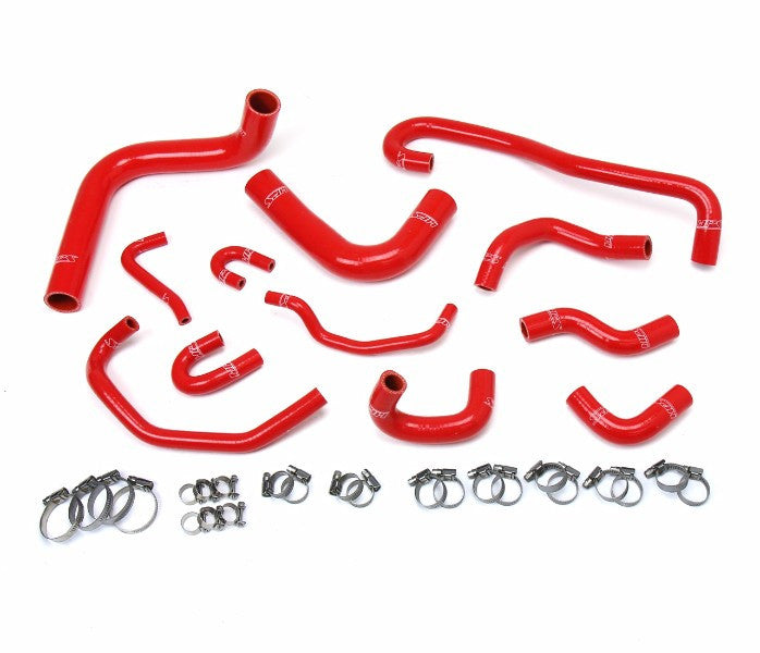 HPS Performance 57-1656-RED Silicone Radiator/Heater Coolant Hose Kit For 89-92 Toyota 4Runner/Pickup 3.0L V6 LHD