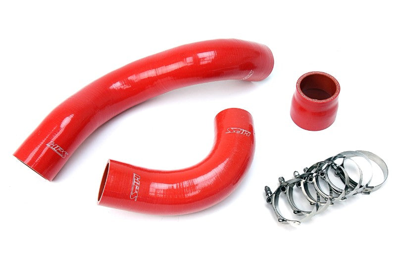 HPS Performance 57-1697-RED Silicone Intercooler Hose Kit For 17-21 Honda Civic Type R FK8 2.0L Turbo