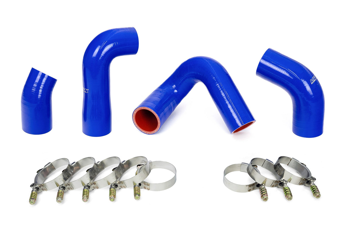 HPS Performance 57-1708-BLUE Silicone Transmission Oil Cooler Hose Kit For 07-10 Mack LEU612 Replace OE# 20934539, 21548313, 21794132, 21794129