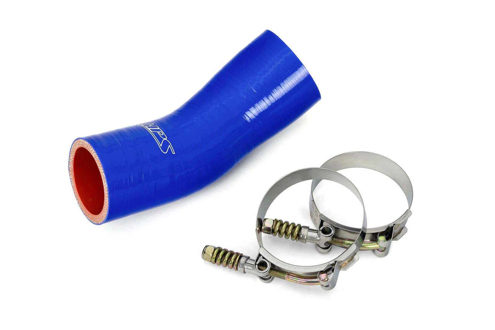 HPS Performance Blue 6-Ply Silicone Transmission Oil Cooler Hose Kit For 08-16 Mack LEU / 08-16 Mack MRU / 11-15 Mack LEU613 / Volvo Mack MP7 Engine Replace OE# 22891976