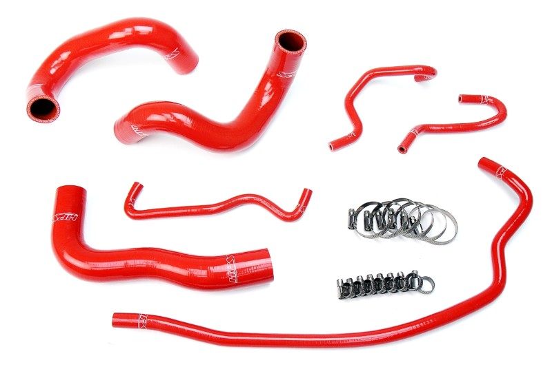 HPS Performance 57-1724-RED Silicone Radiator Coolant Hose Kit For 14-19 Toyota Corolla 1.8L