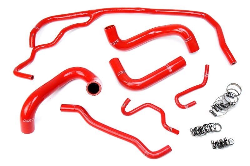 HPS Performance 57-1725-RED Silicone Radiator Coolant Hose Kit For 16 Scion iM / 17-18 Toyota Corolla iM 1.8L