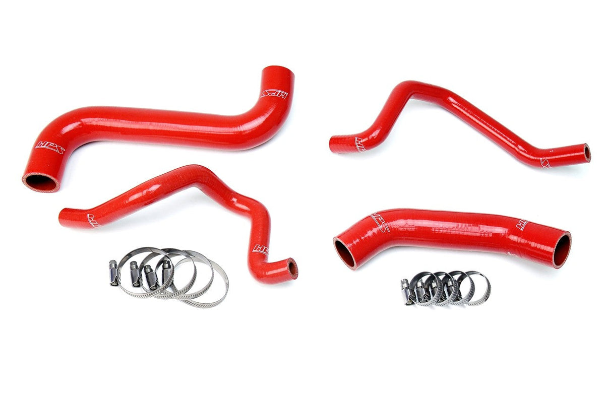 HPS Performance 57-1733-RED Silicone Radiator/Heater Coolant Hose Kit For 04-05 Subaru Impreza 2.5L Non Turbo