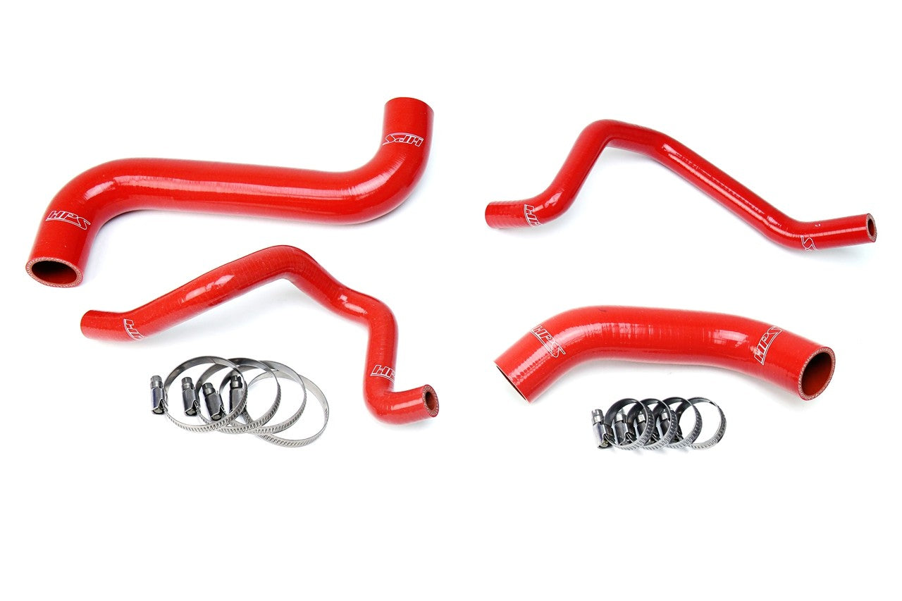 HPS Performance 57-1734-RED Silicone Radiator/Heater Coolant Hose Kit For 06-07 Subaru Impreza 2.5L Non Turbo