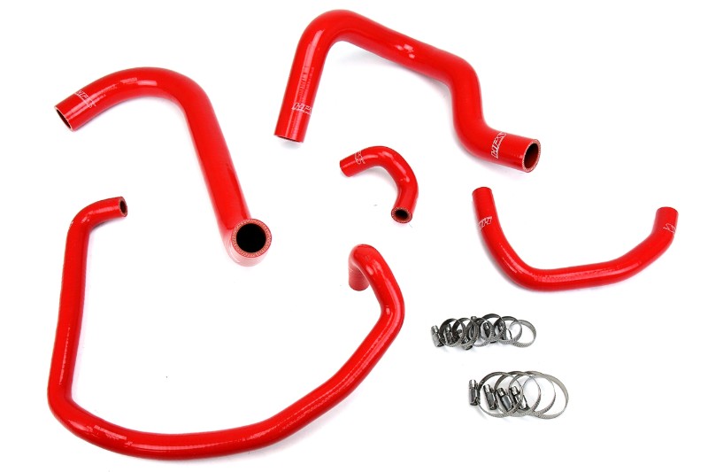 HPS Performance 57-1746-RED Silicone Radiator/Heater Coolant Hose Kit For 95-04 Toyota Tacoma 2.4L 4Cyl