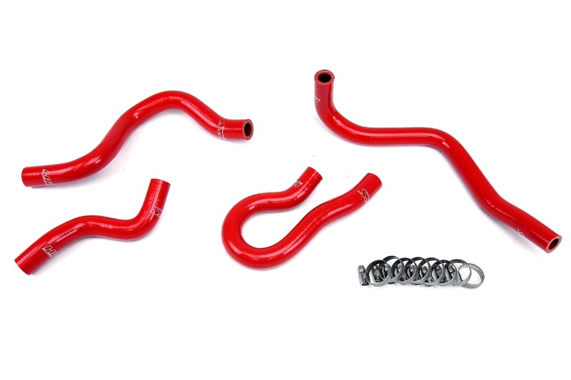HPS Performance 57-1769-RED Silicone Heater Coolant Hose Kit For 99-00 Honda Civic Si B16 1.6L DOHC