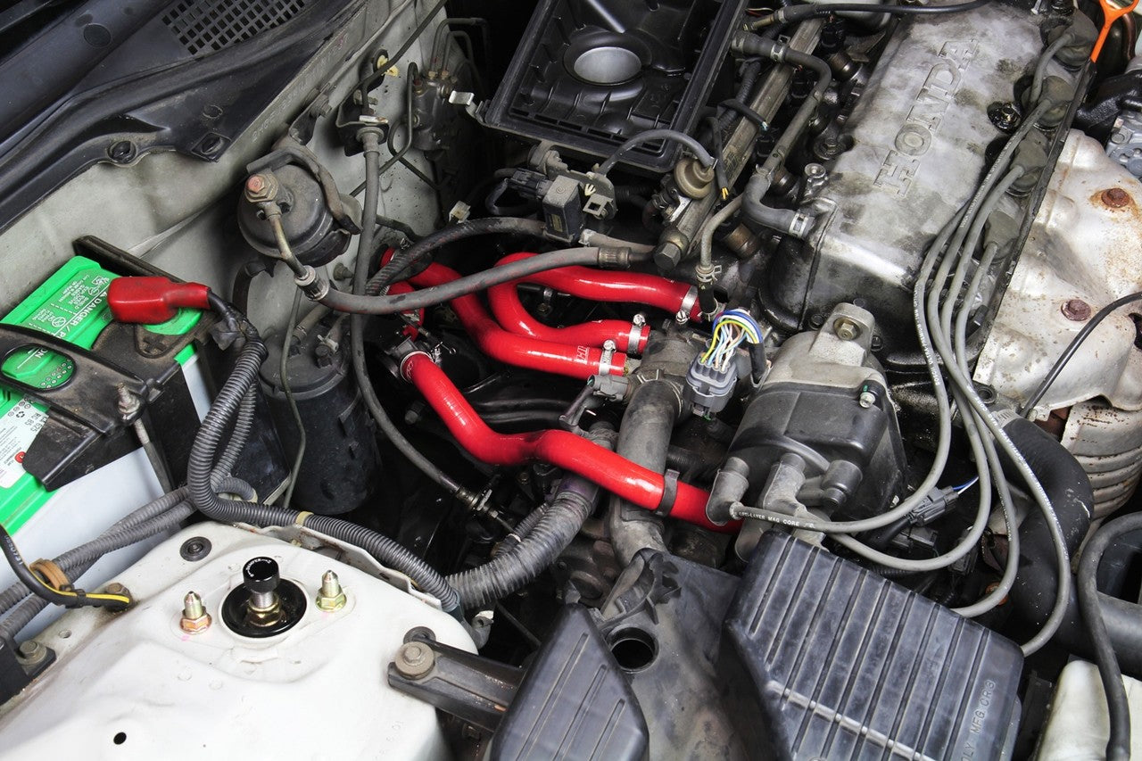 HPS Performance installation Silicone Heater Coolant Hose Kit For 96-00 Honda Civic CX DX LX 1.6L D16 SOHC