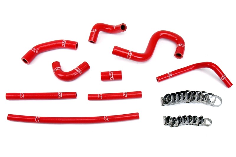 HPS Performance 57-1798-RED Silicone Heater Coolant Hose Kit For 96-02 Toyota 4Runner 3.4L V6 with Rear Heater