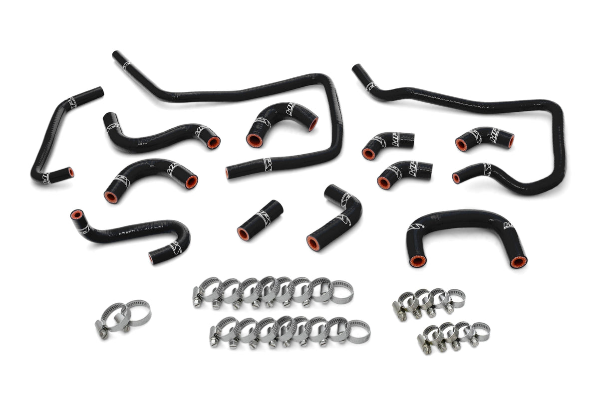57-1806-BLK HPS Black Silicone Ancillary Coolant Hose Kit For 04 Subaru Impreza WRX 2.0T