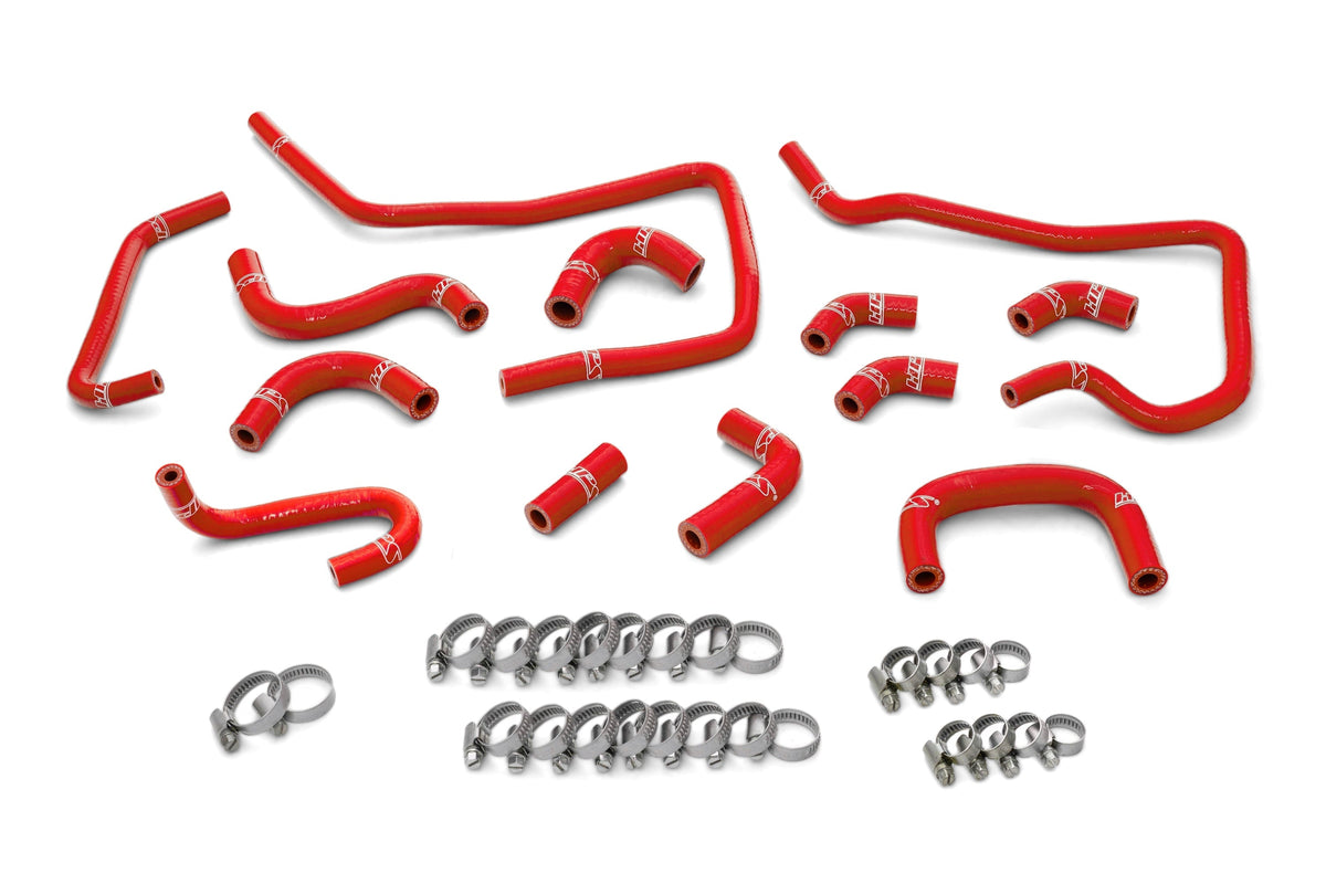 HPS Performance 57-1806-RED Silicone Ancillary Coolant Hose Kit For 04 Subaru Impreza WRX 2.0L Turbo