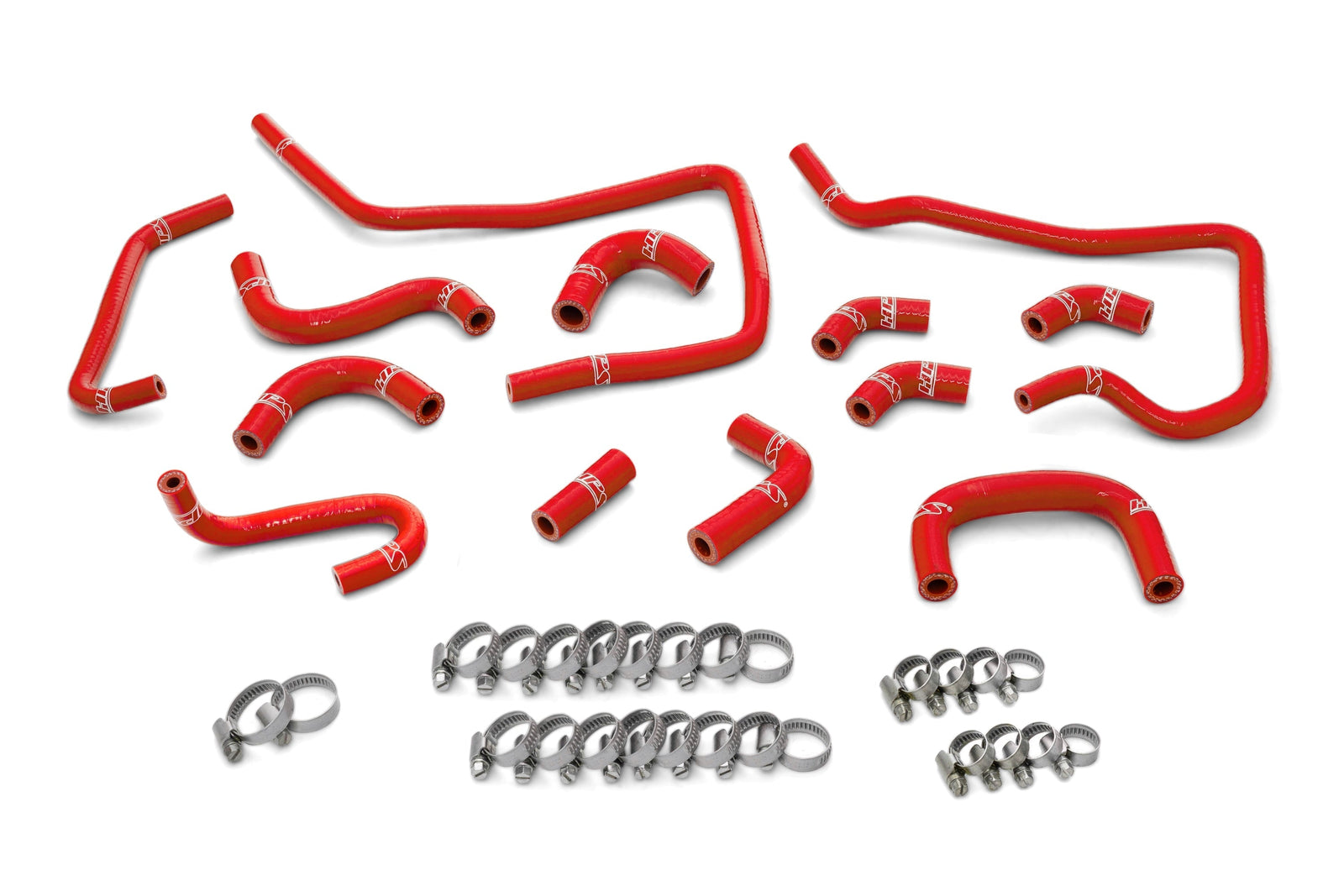 HPS Performance 57-1806-RED Silicone Ancillary Coolant Hose Kit For 04 Subaru Impreza WRX 2.0L Turbo