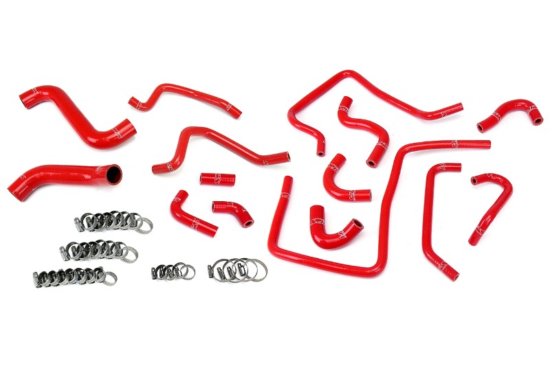 HPS Performance 57-1812-RED Silicone Radiator/Heater/Ancillary Coolant Hose Kit For 02-03 Subaru Impreza WRX 2.0L Turbo