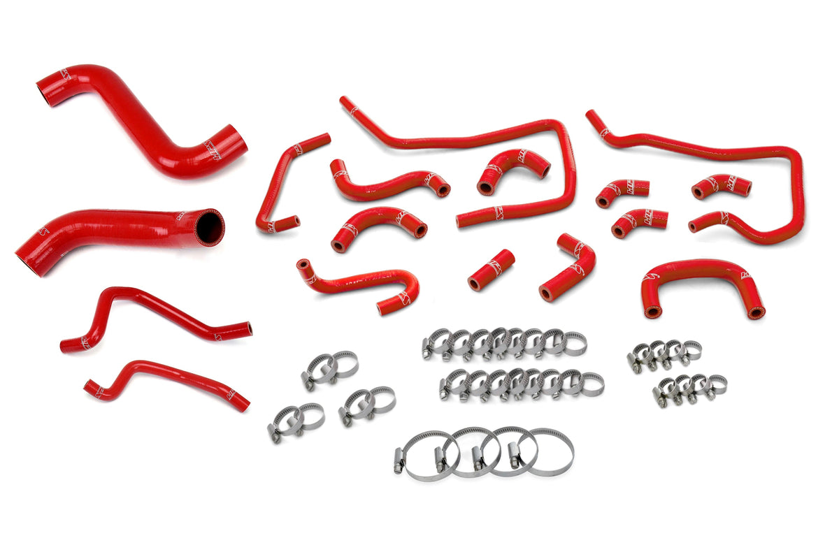 HPS Performance 57-1813-RED Silicone Radiator/Heater/Ancillary Coolant Hose Kit For 04 Subaru Impreza WRX 2.0L Turbo