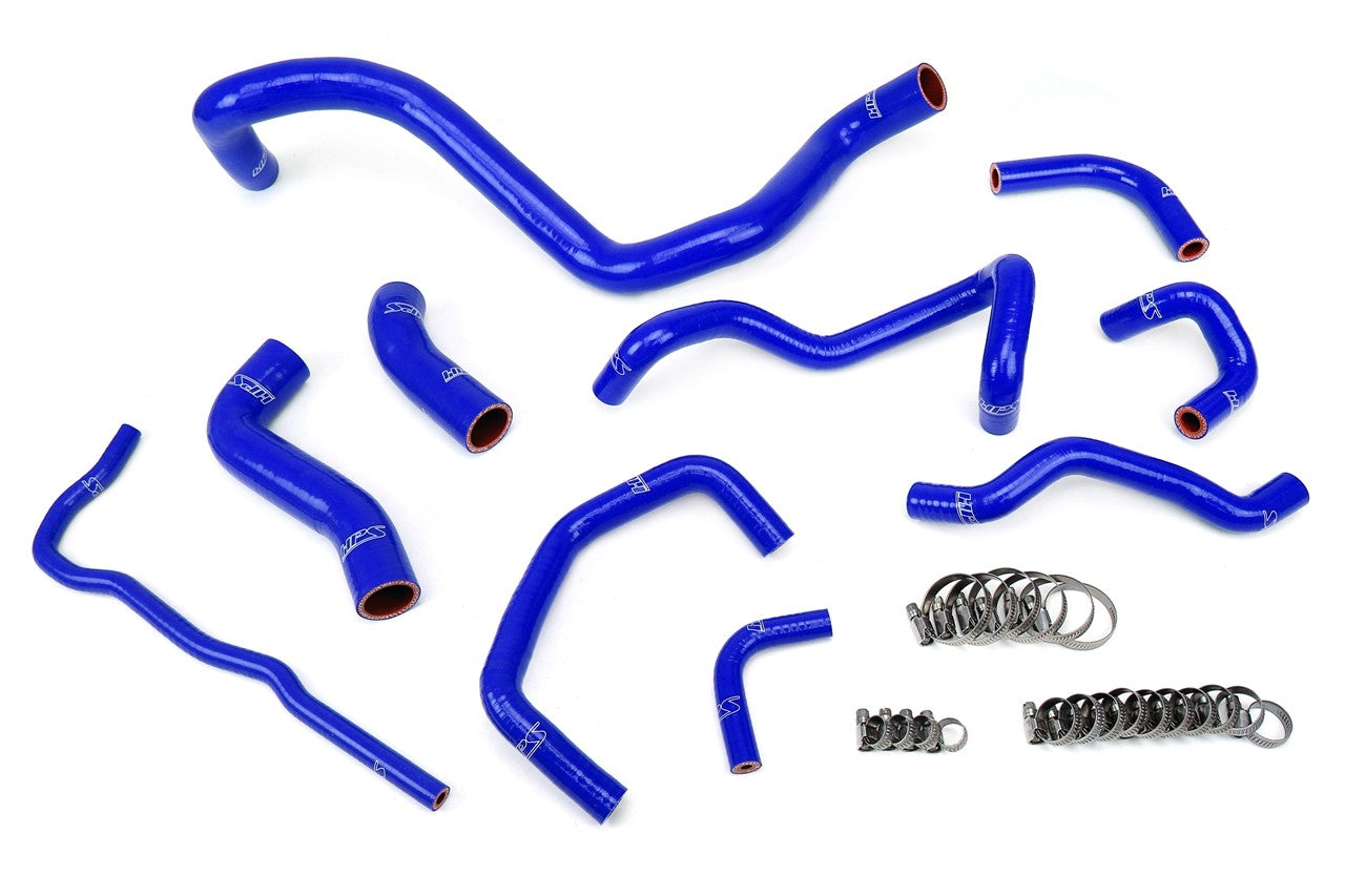 HPS Performance 57-1838-BLUE Silicone Radiator Coolant Hose Kit For 99-06 Volkswagen GTI Golf MK4 1.8T Manual Trans Left Hand Drive
