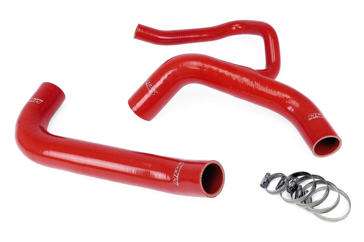HPS Performance 57-1848-RED Silicone Radiator Coolant Hose Kit For 15-23 Dodge Charger / Challenger Hellcat 6.2L