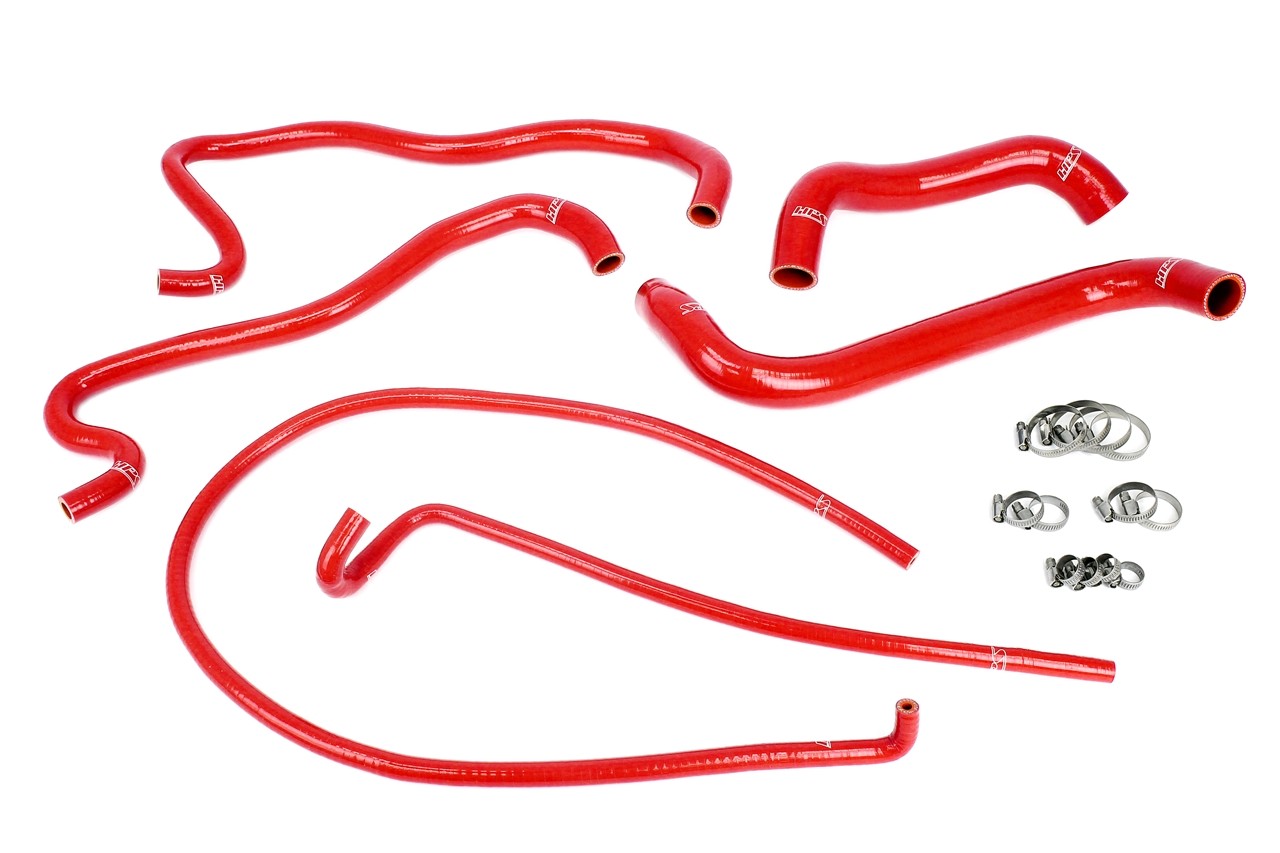 HPS Performance 57-1861-RED Silicone Radiator/Heater Coolant Hose Kit For 2008-2009 Pontiac G8 GT 6.0L