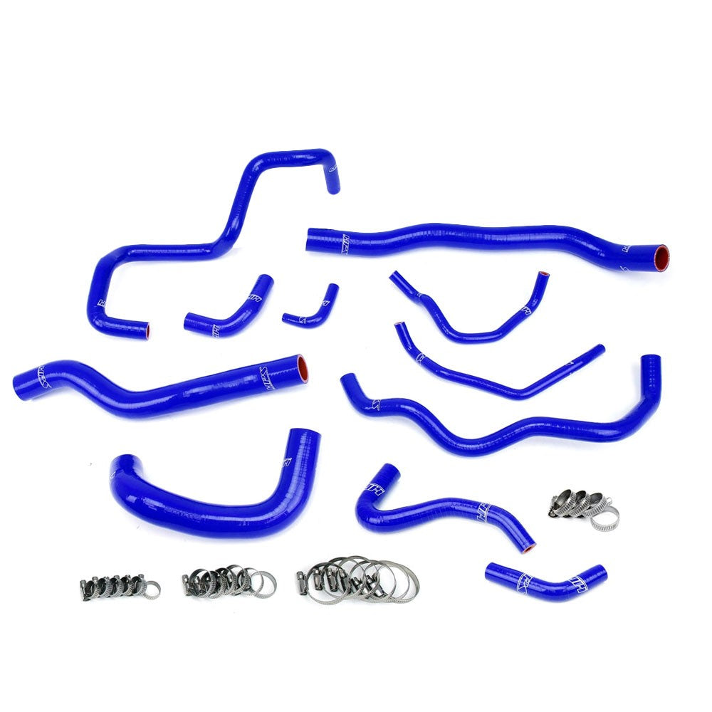 HPS Performance 57-1876-BLUE Silicone Radiator/Oil Cooler/Ancillary Coolant Hose Kit For 06-07 Mazdaspeed 6 2.3L Turbo