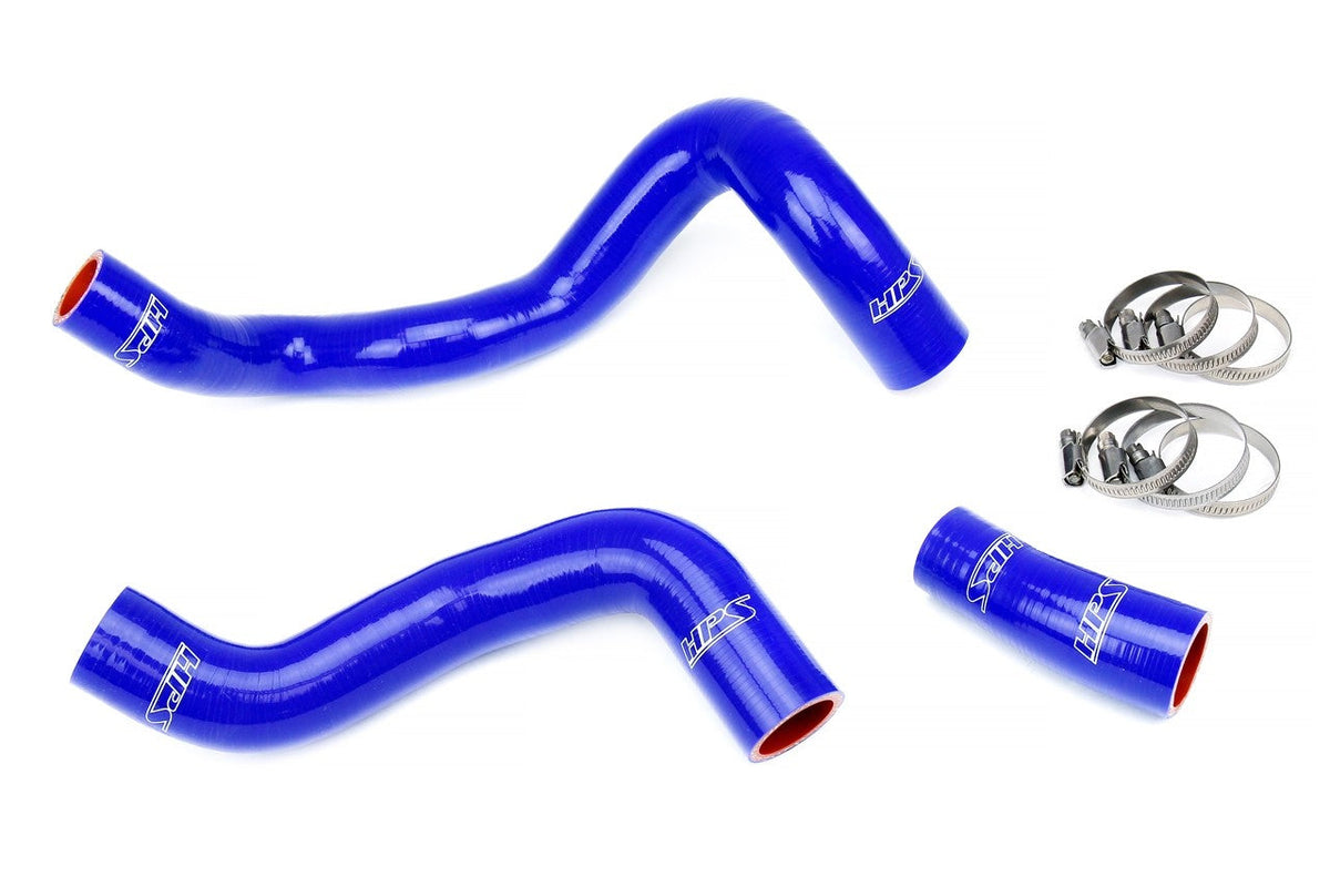HPS Performance 57-1886-BLUE Silicone Radiator Coolant Hose Kit For 16-18 Ford Focus RS 2.3L Turbo