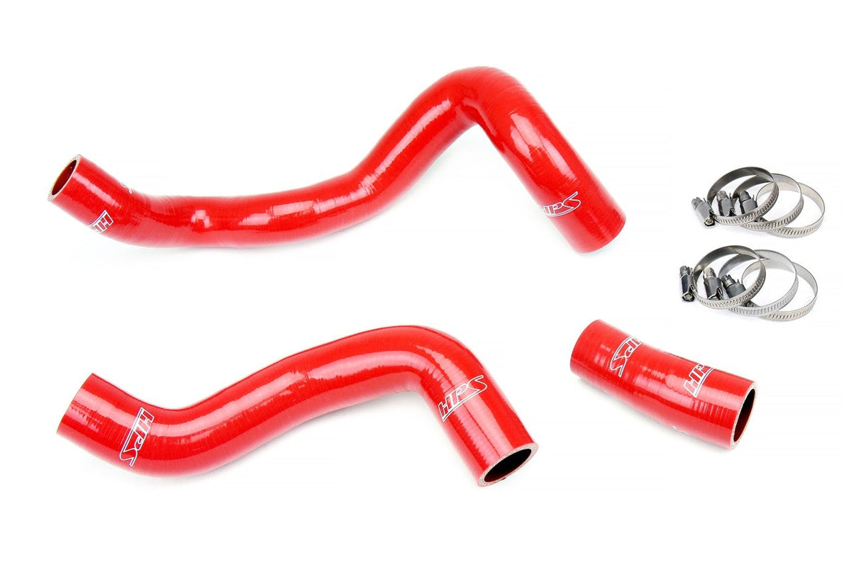 HPS Performance 57-1886-RED Silicone Radiator Coolant Hose Kit For 16-18 Ford Focus RS 2.3L Turbo