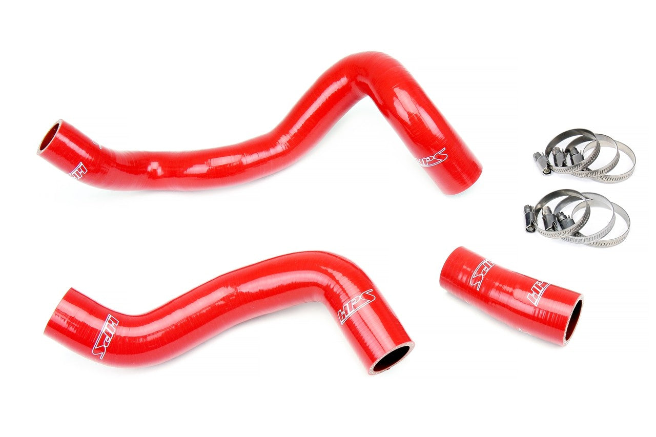HPS Performance 57-1886-RED Silicone Radiator Coolant Hose Kit For 16-18 Ford Focus RS 2.3L Turbo