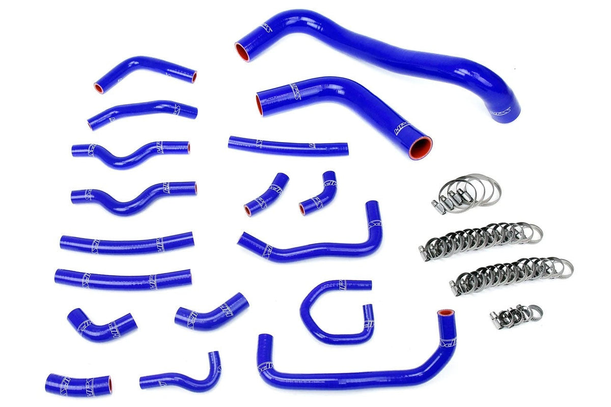 HPS Performance 57-1914-BLUE Silicone Radiator/Heater Coolant Hose Kit For 98-02 Lexus LX470/ Toyota Land Cruiser V8 J100