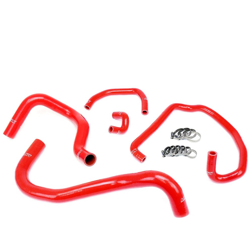 HPS Performance 57-1921-RED Silicone Radiator/Heater Coolant Hose Kit For 95-04 Toyota Tacoma 2.7L 4Cyl