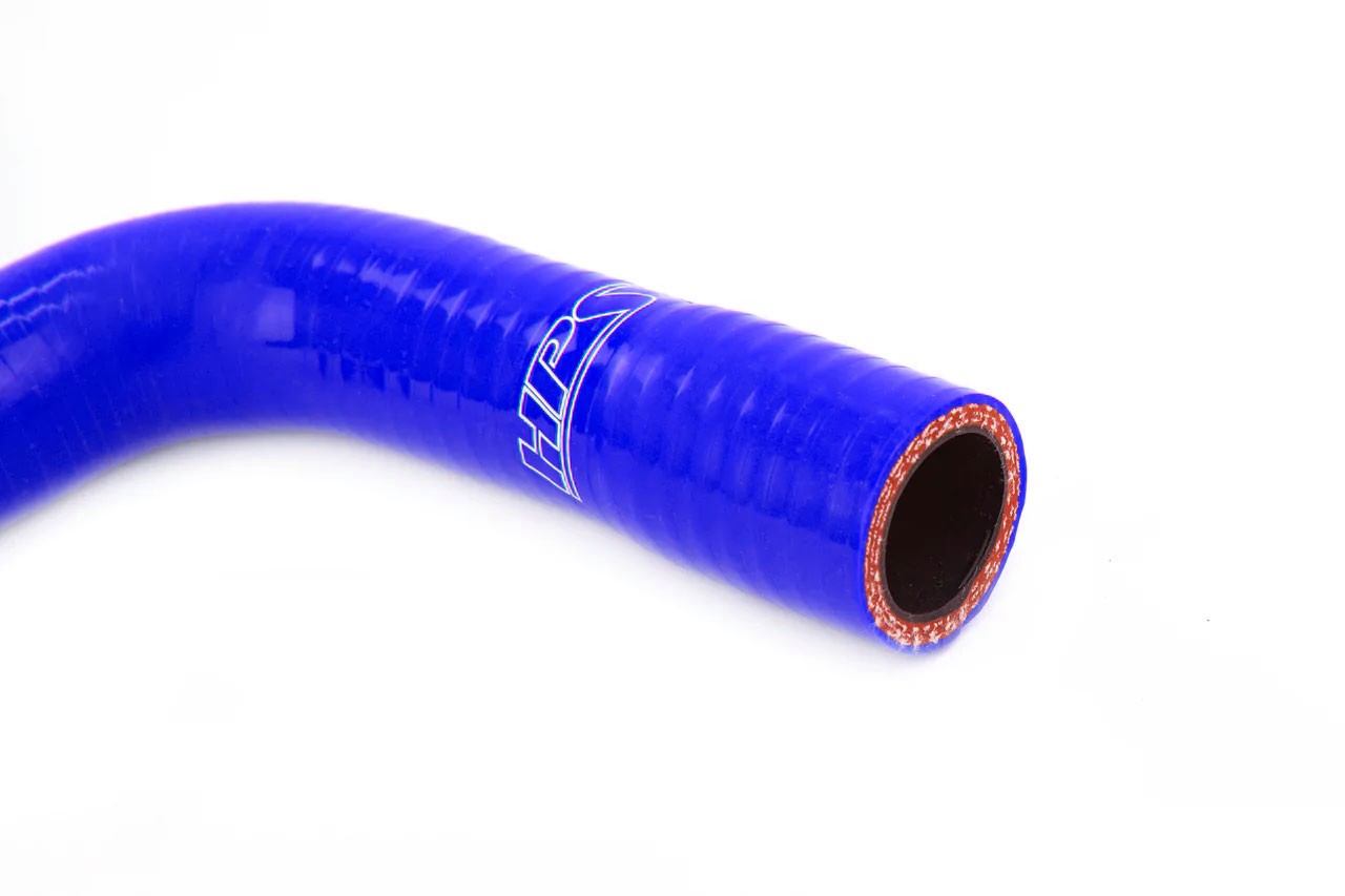 HPS Performance 57-1934-BLUE Silicone Breather & Bypass Valve Hose Kit For 03-06 Audi TT / VW Golf / Jetta 1.8T Late AWP MK4