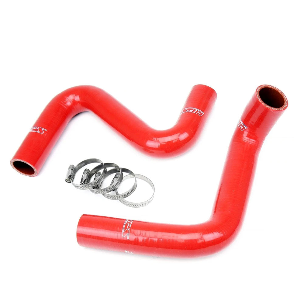 HPS Performance 57-1957-RED Silicone Radiator Hose Kit For Nissan 240SX LS Swap (KOYO Radiator, LS1 water pump)