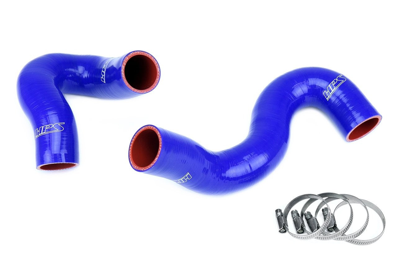 HPS Performance 57-1968-BLUE Silicone Radiator Coolant Hose Kit For 12-14 Audi A6 / A7 Quattro 3.0L Turbo C7