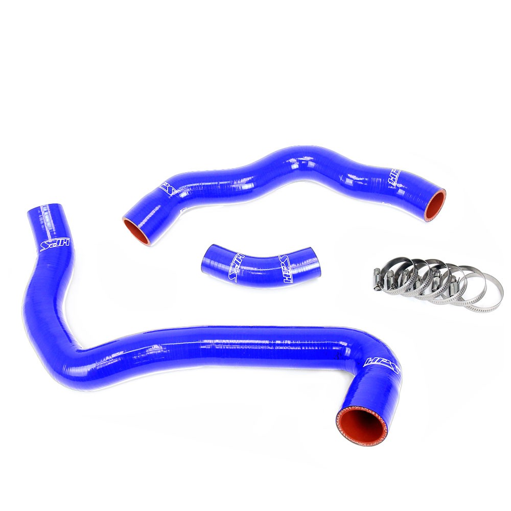 HPS Performance 57-1970-BLUE Silicone Radiator Coolant Hose Kit For 94-96 Benz C220 2.2L / 97-98 C230 2.3L W202